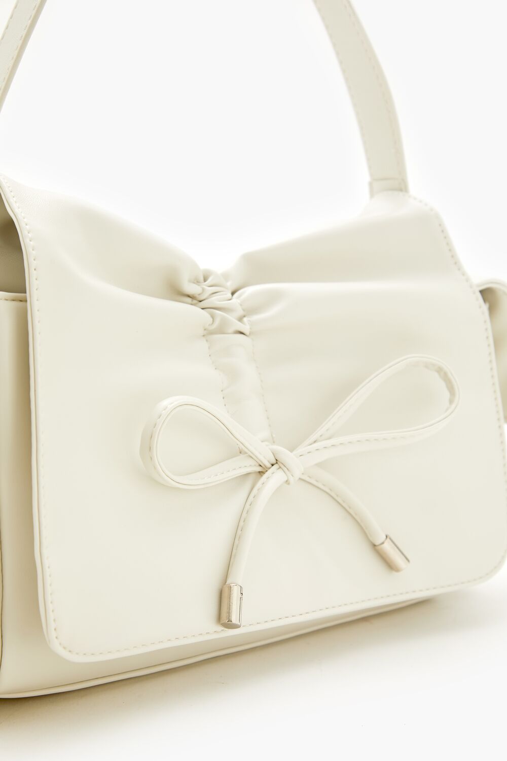 Ruched Bow Shoulder Bag
