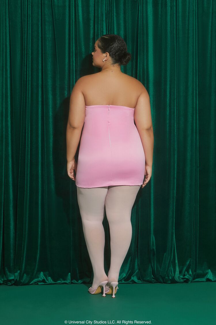 Plus Size Wicked Rosette Tube Dress