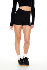 Cotton-Blend Biker Shorts
