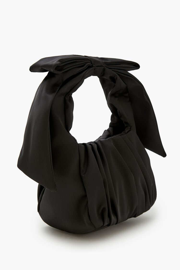 Knotted Satin Handbag