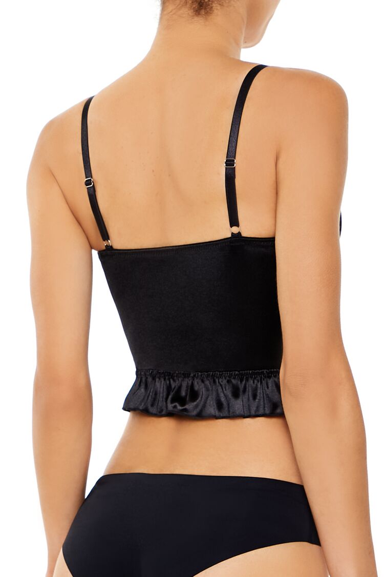 Satin Lingerie Corset Cami