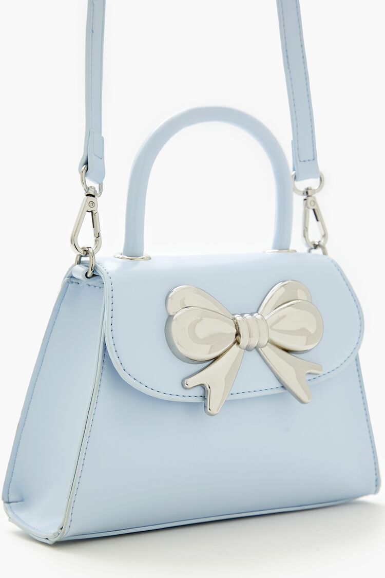 Faux Leather Bow Crossbody Bag