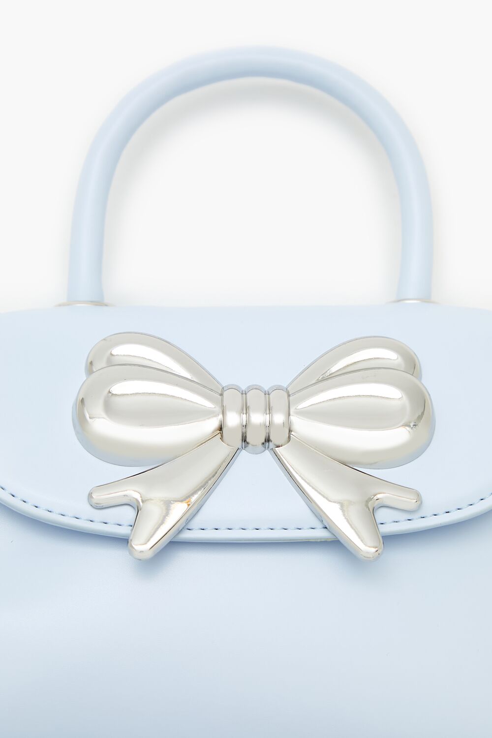 Faux Leather Bow Crossbody Bag