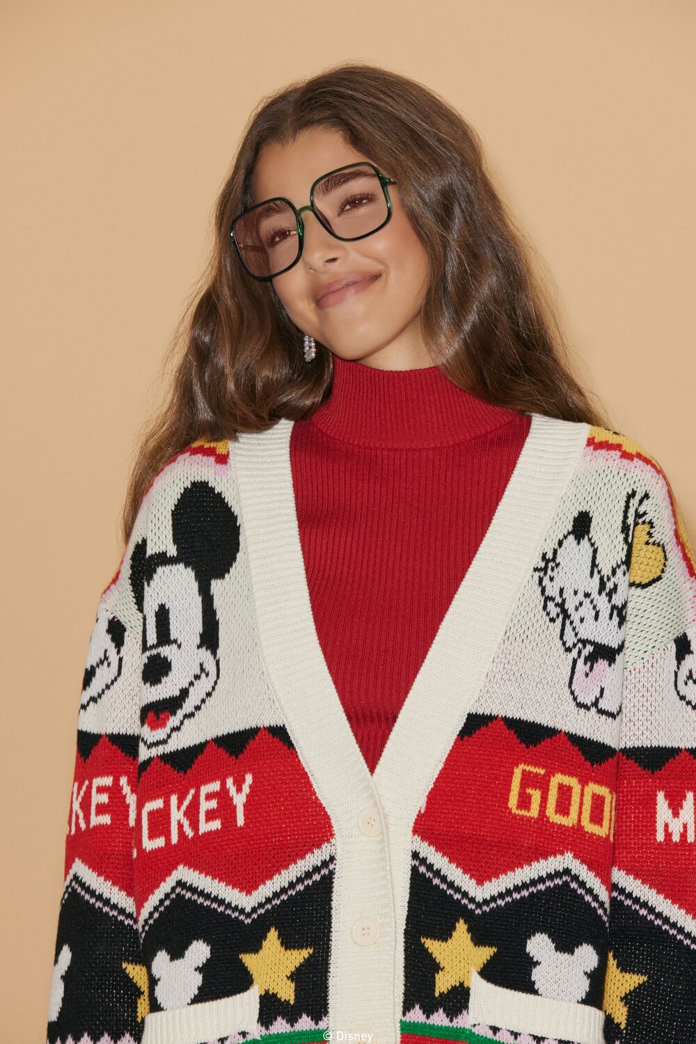 Disney Mickey & Goofy Cardigan Sweater