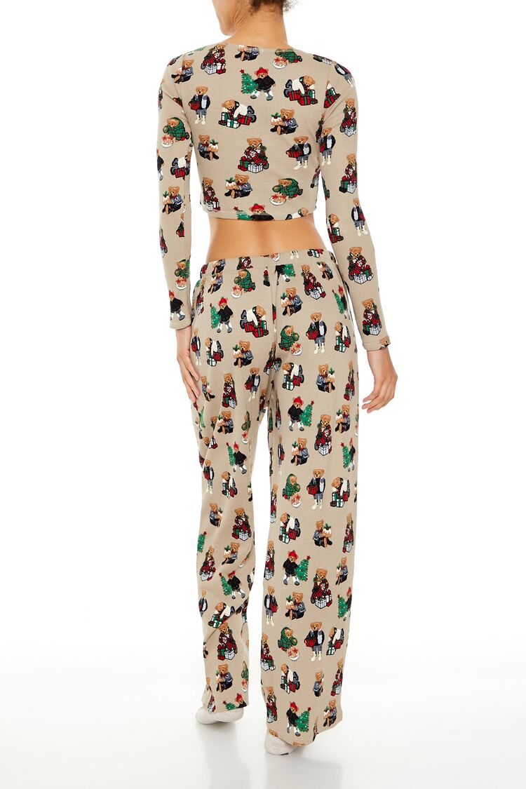 Christmas Teddy Bear Pajama Pants