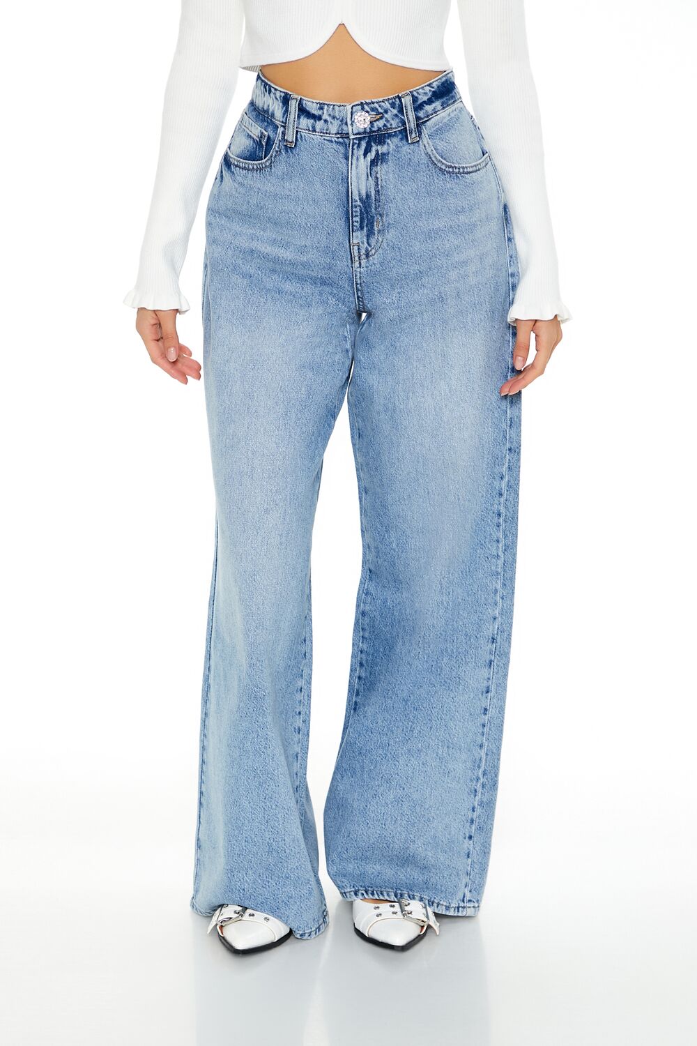 High-Rise Wide-Leg Jeans