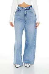 High-Rise Wide-Leg Jeans