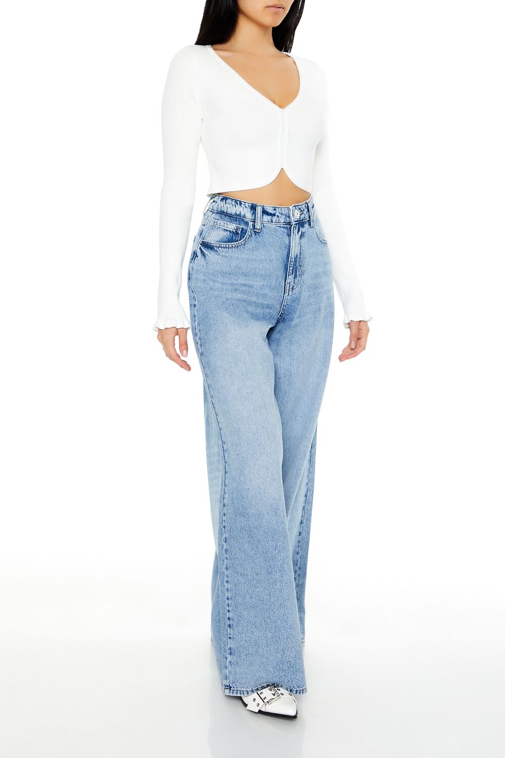High-Rise Wide-Leg Jeans