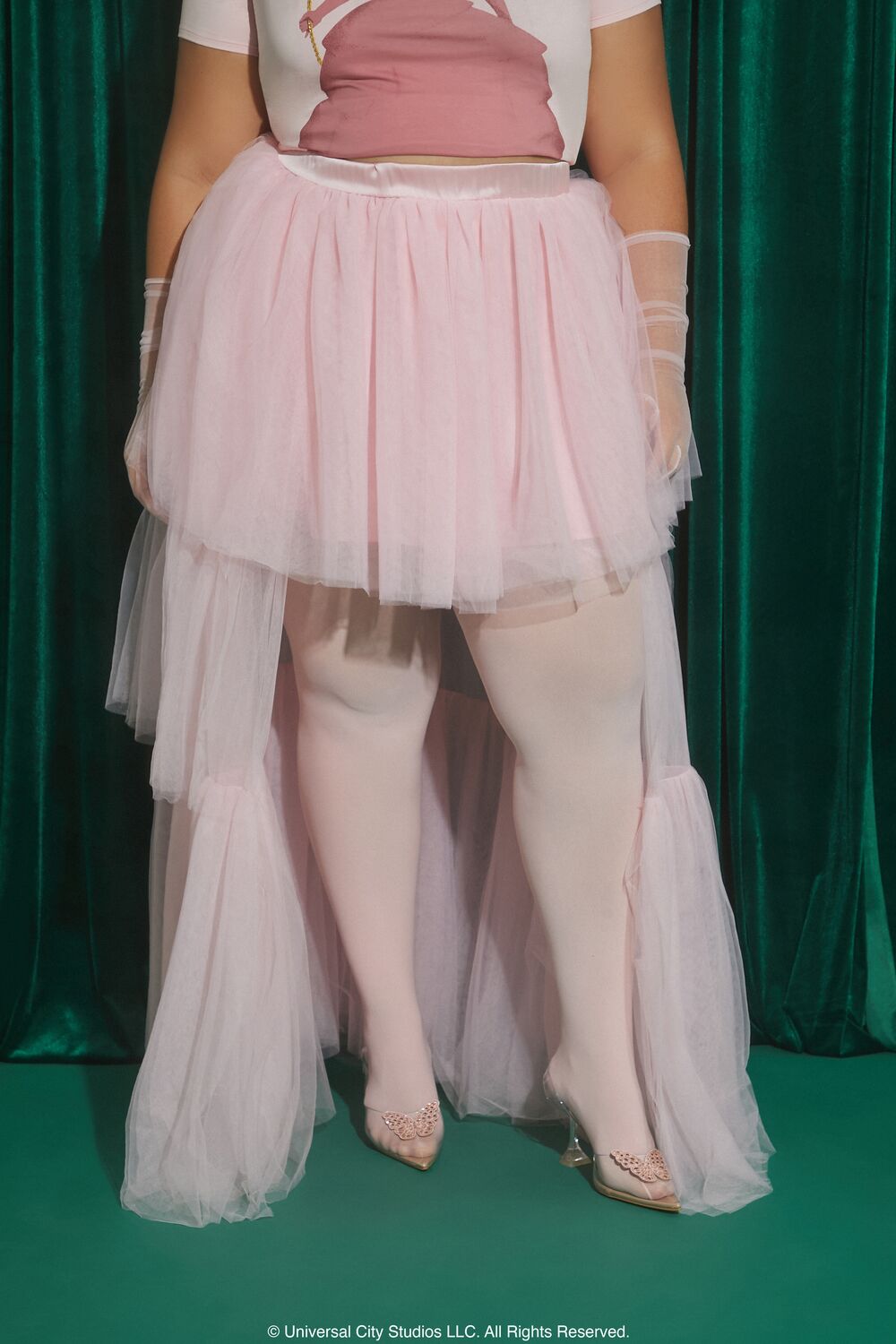 Plus Size Wicked High-Low Skirt