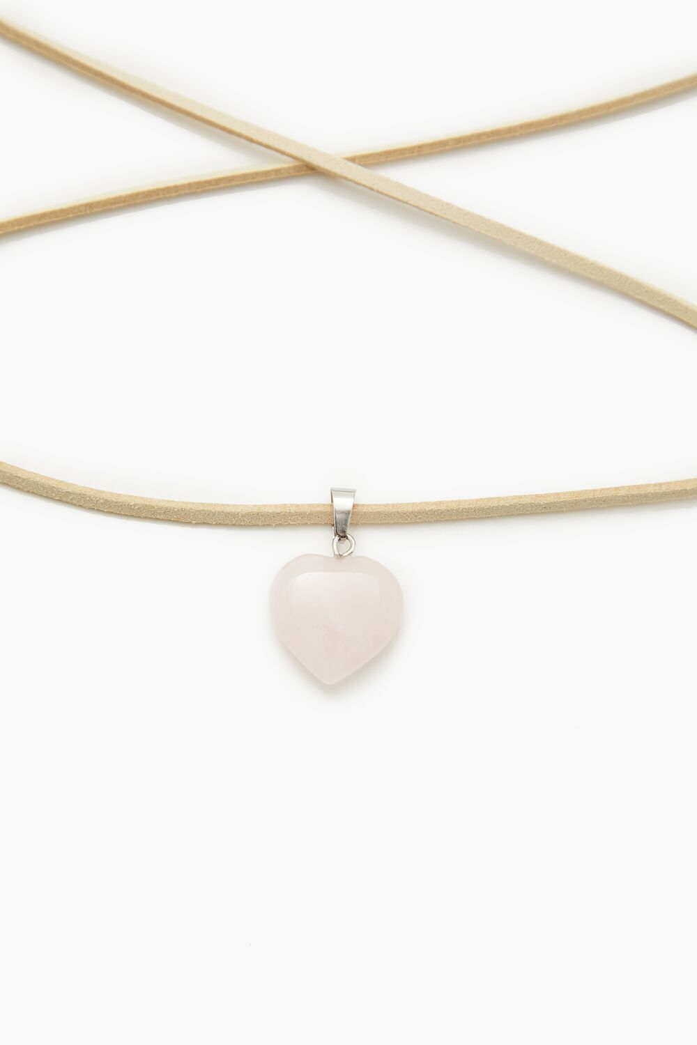 Faux Stone Heart Choker Necklace