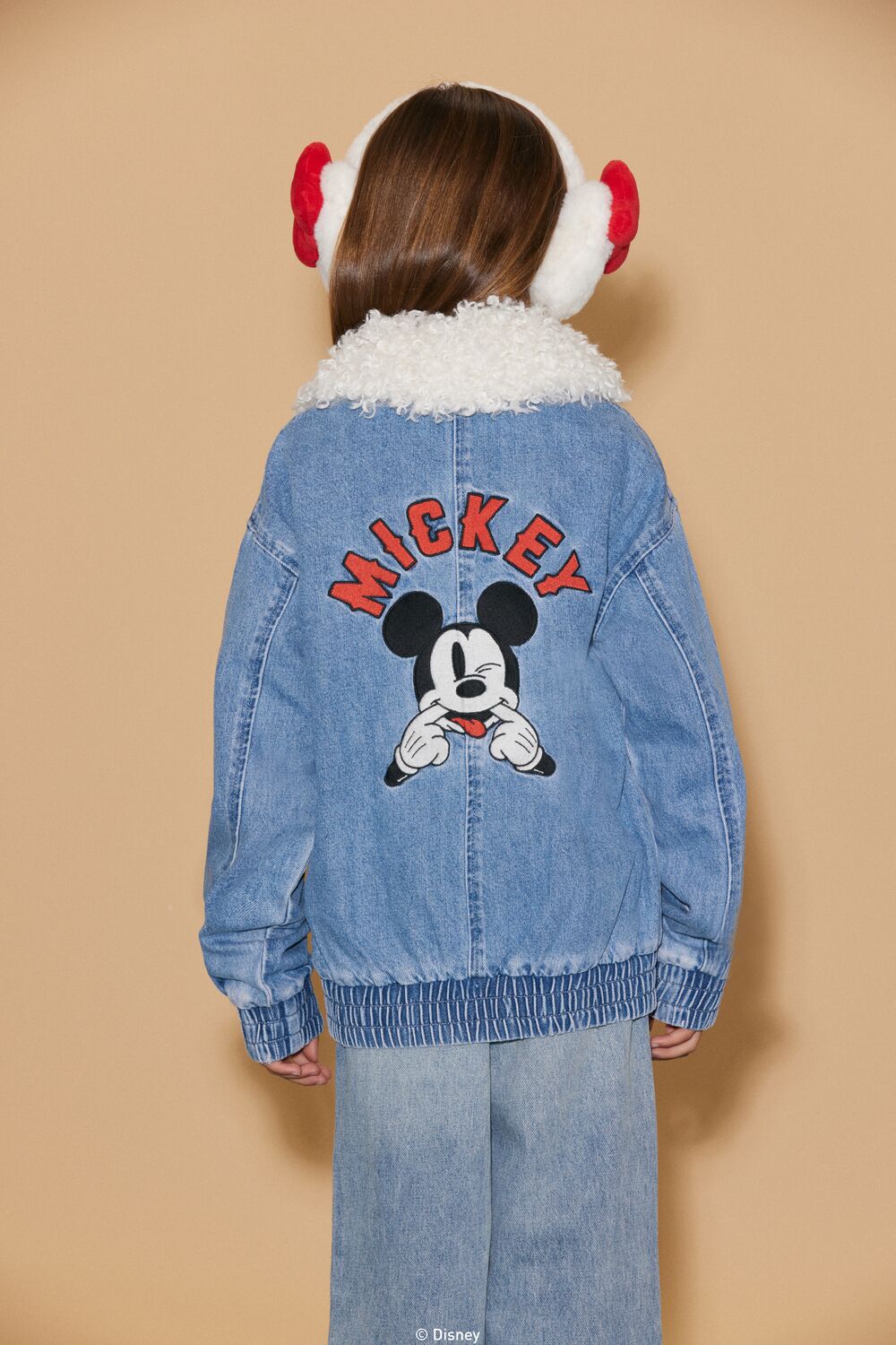 Girls Disney Mickey Mouse Denim Jacket (Kids)