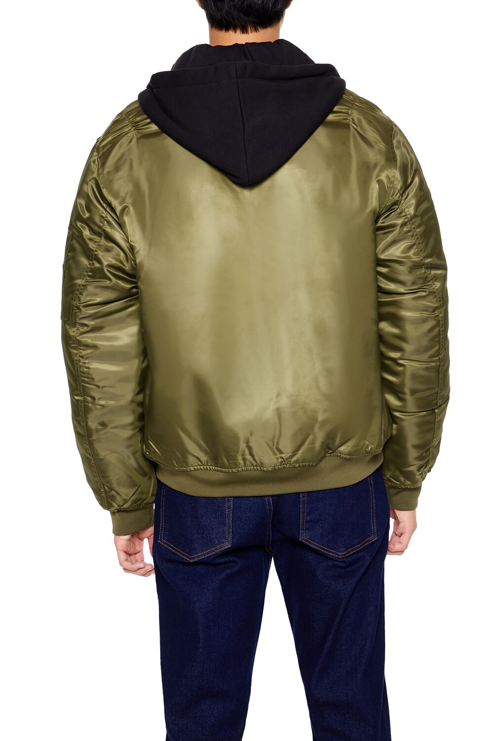 Hooded Cargo Bomber Jacket