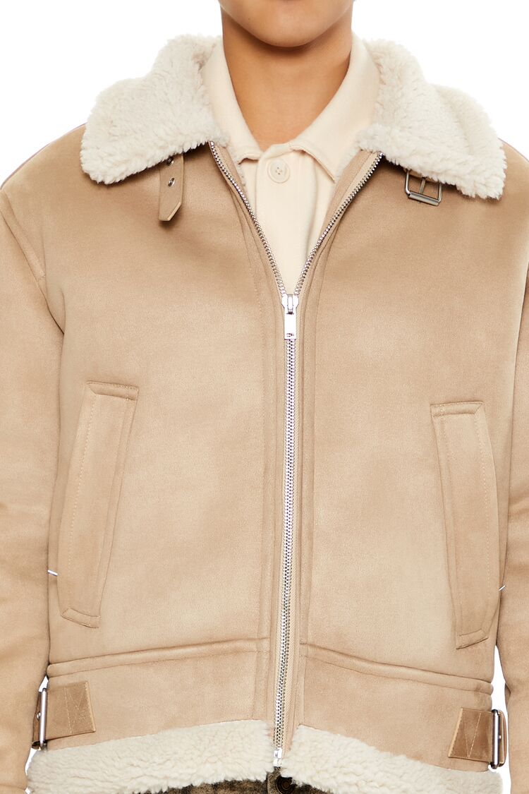 Faux Suede & Shearling Jacket
