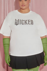 Plus Size Wicked Faux Gem Tee