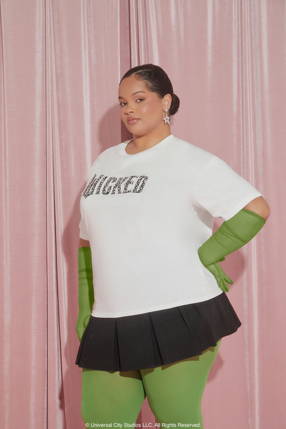 Plus Size Wicked Faux Gem Tee