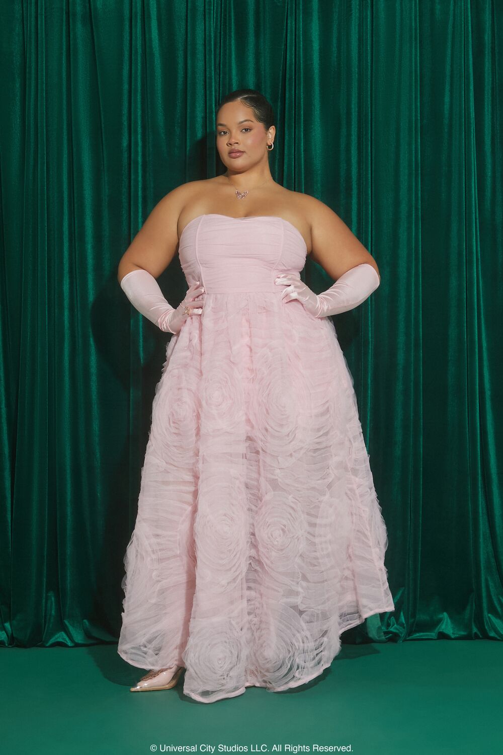 Plus Size Wicked Floral Sweetheart Gown