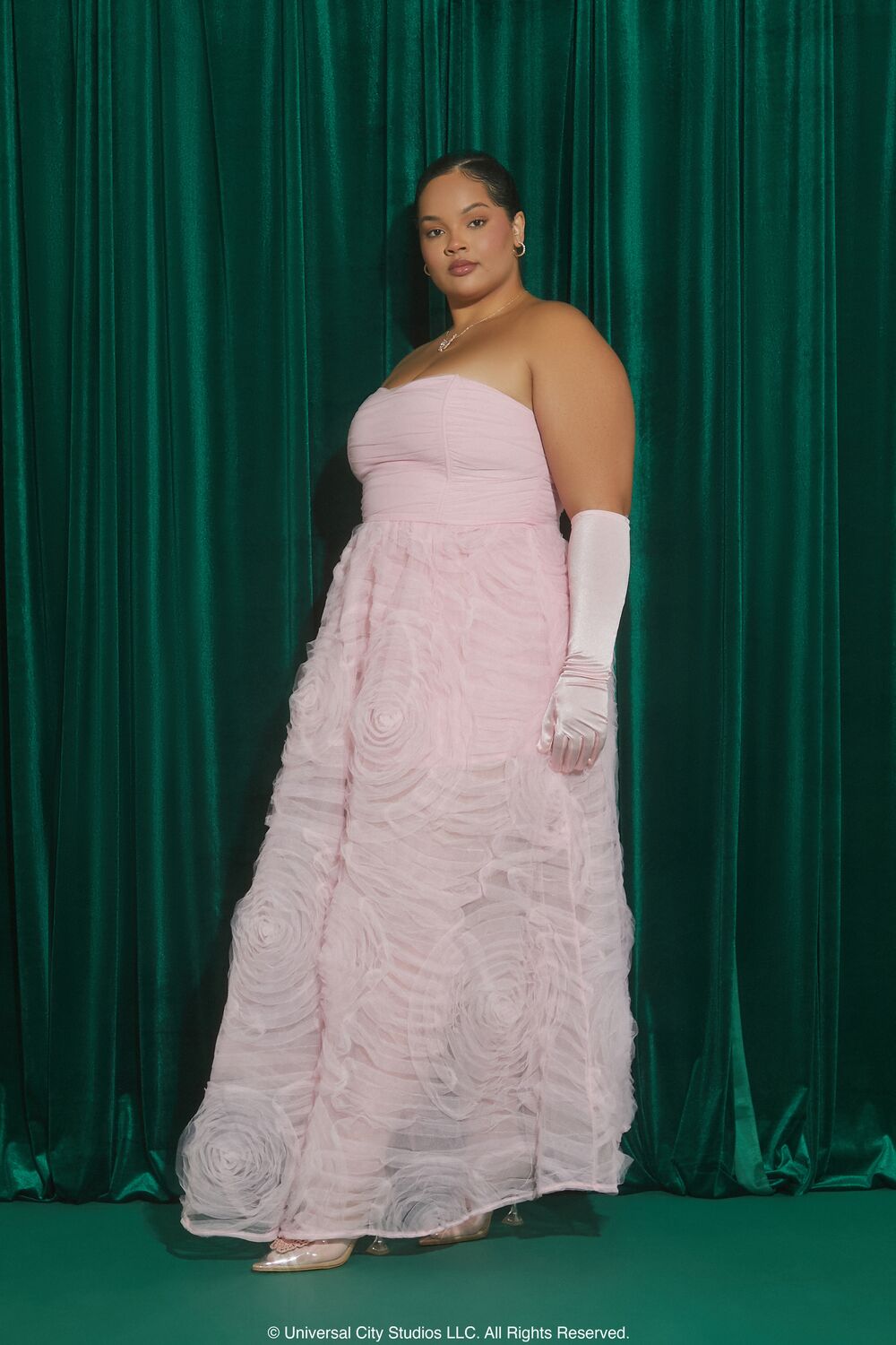 Plus Size Wicked Floral Sweetheart Gown