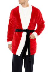 Plush Santa Tie-Waist Robe