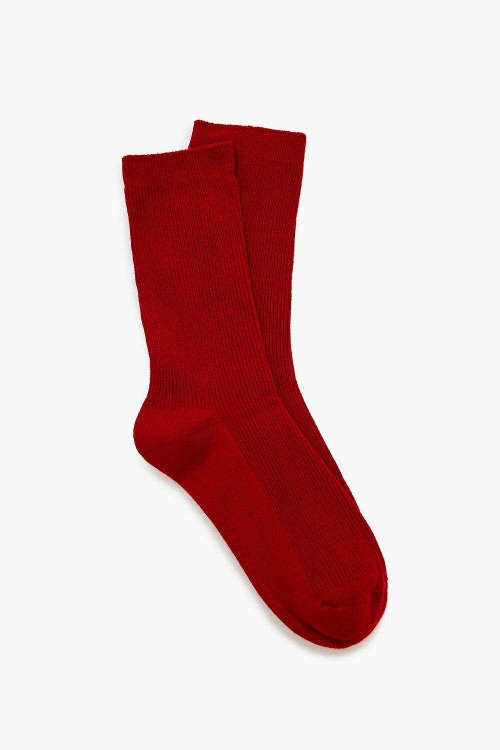 Ribbed Crew Socks