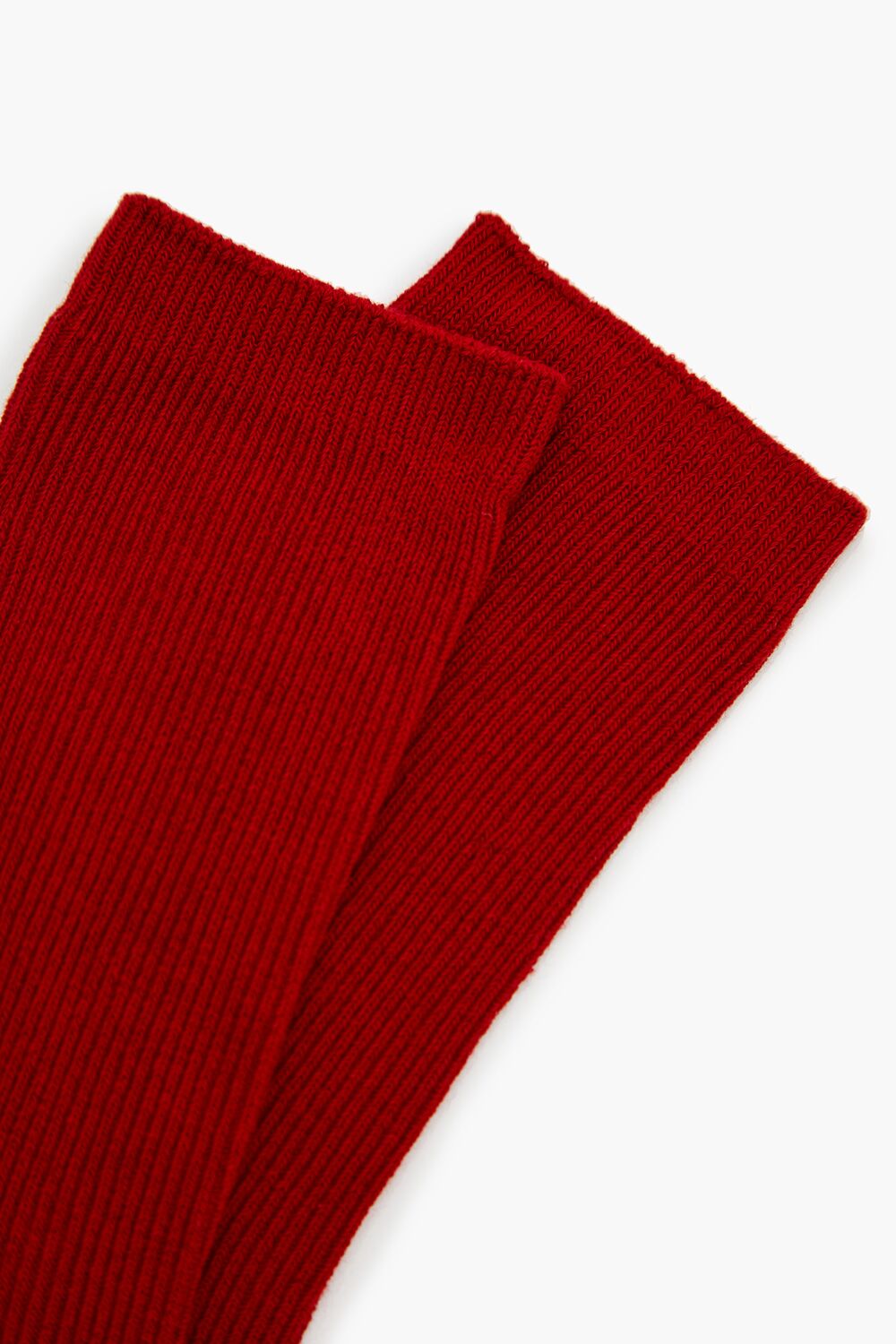 Ribbed Crew Socks