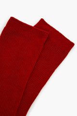 Ribbed Crew Socks