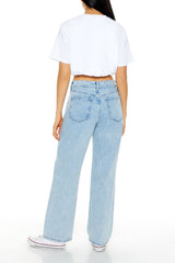 Distressed High-Rise Jeans