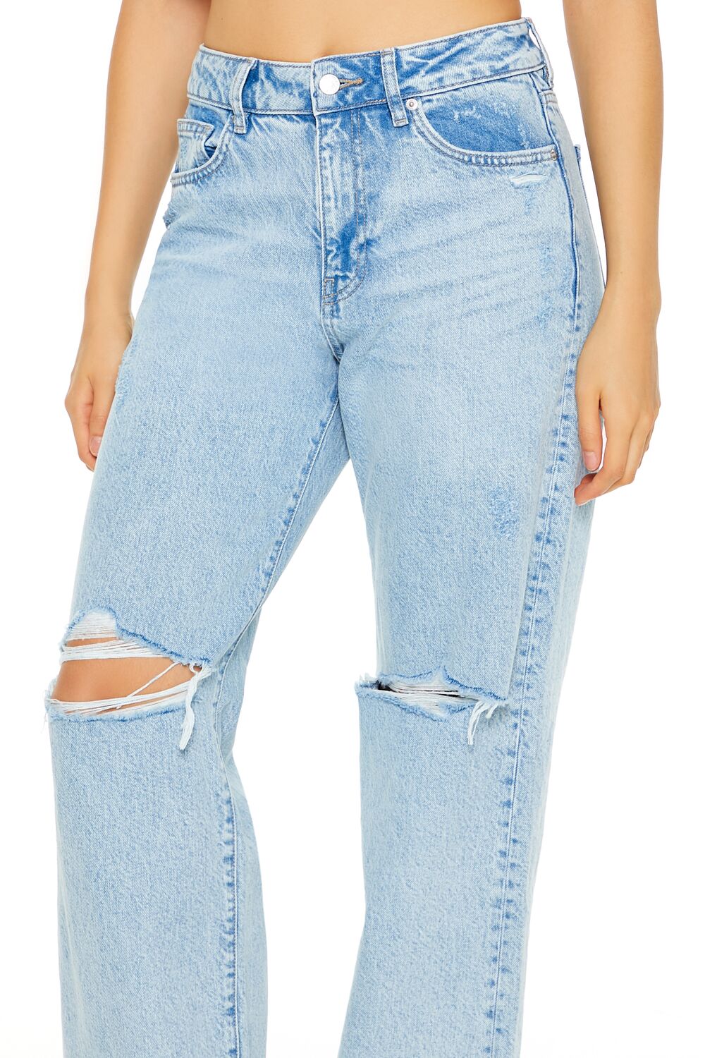Distressed High-Rise Jeans