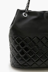 Quilted Faux Leather Tote Bag
