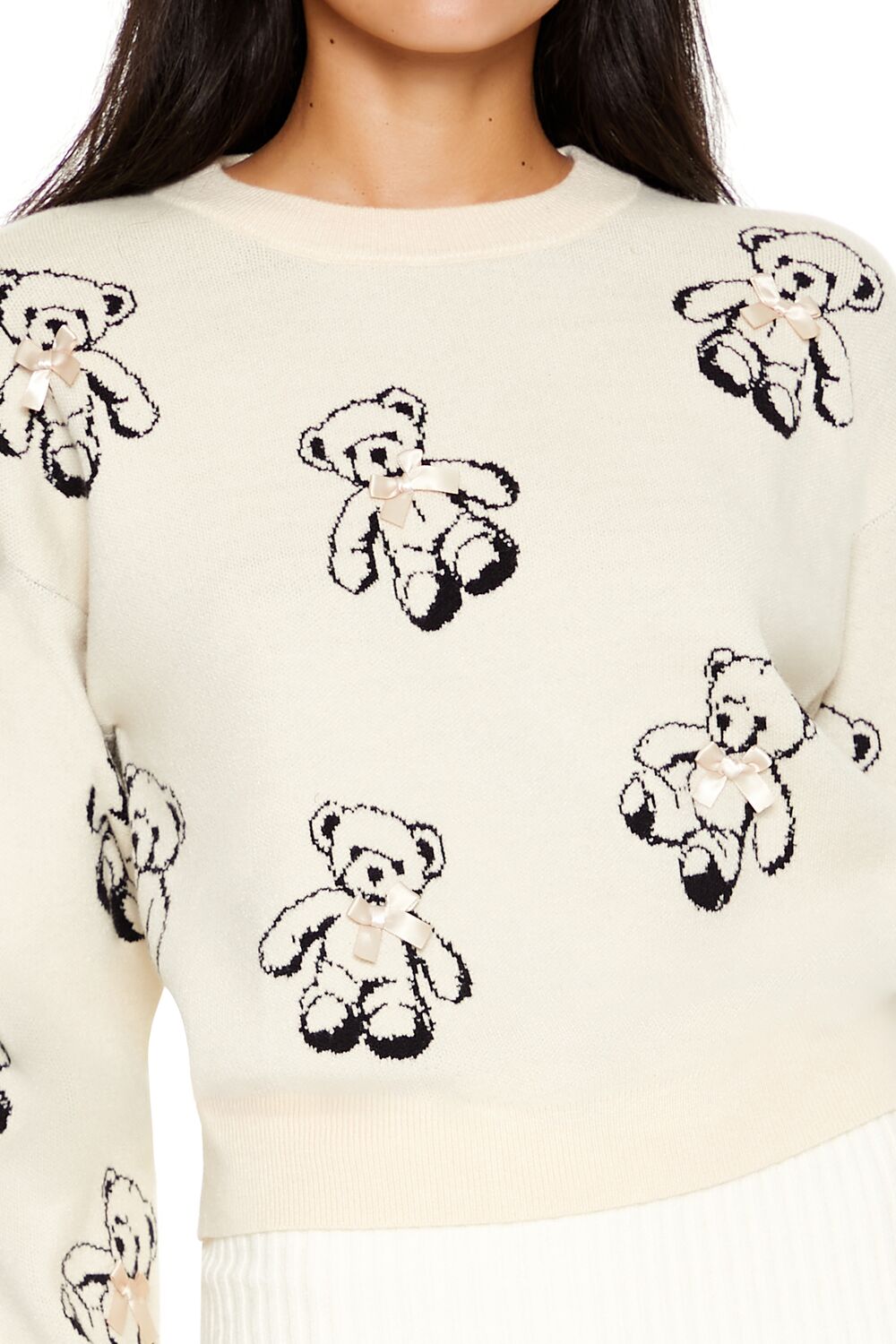 Teddy Bear Bow Sweater