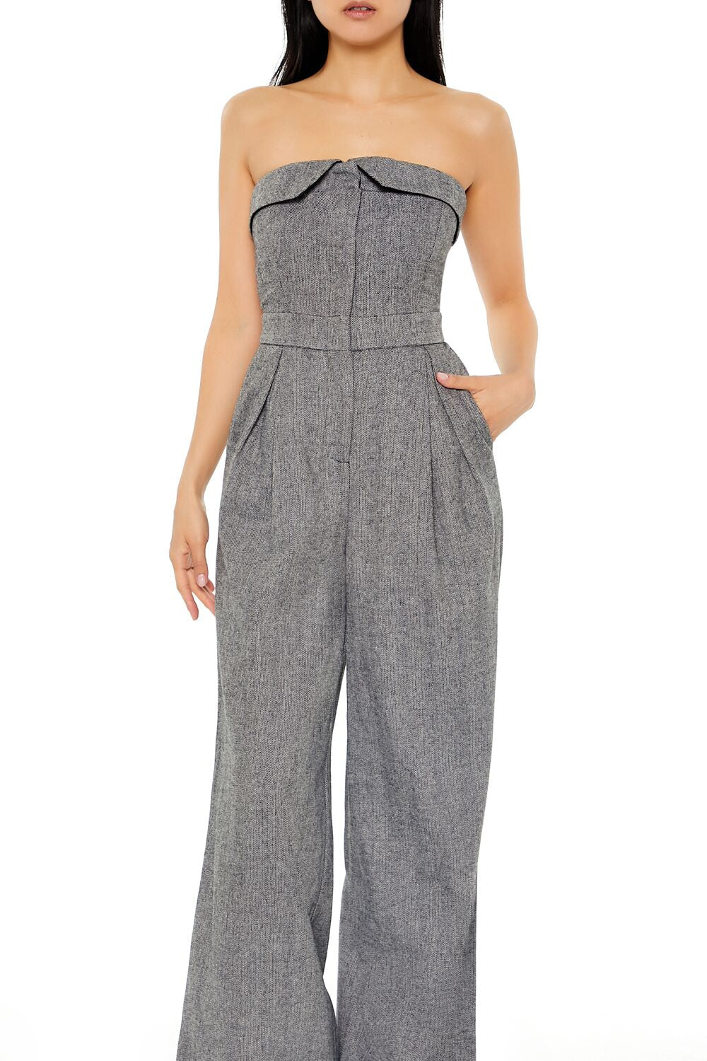 Strapless Wide-Leg Jumpsuit