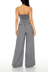 Strapless Wide-Leg Jumpsuit