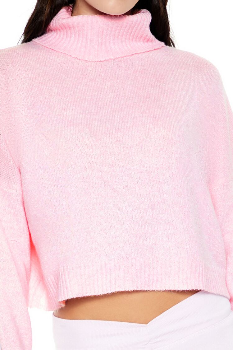 Turtleneck Drop-Sleeve Sweater