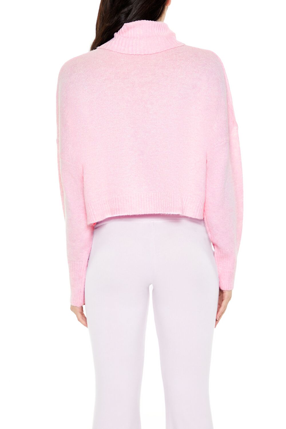Turtleneck Drop-Sleeve Sweater