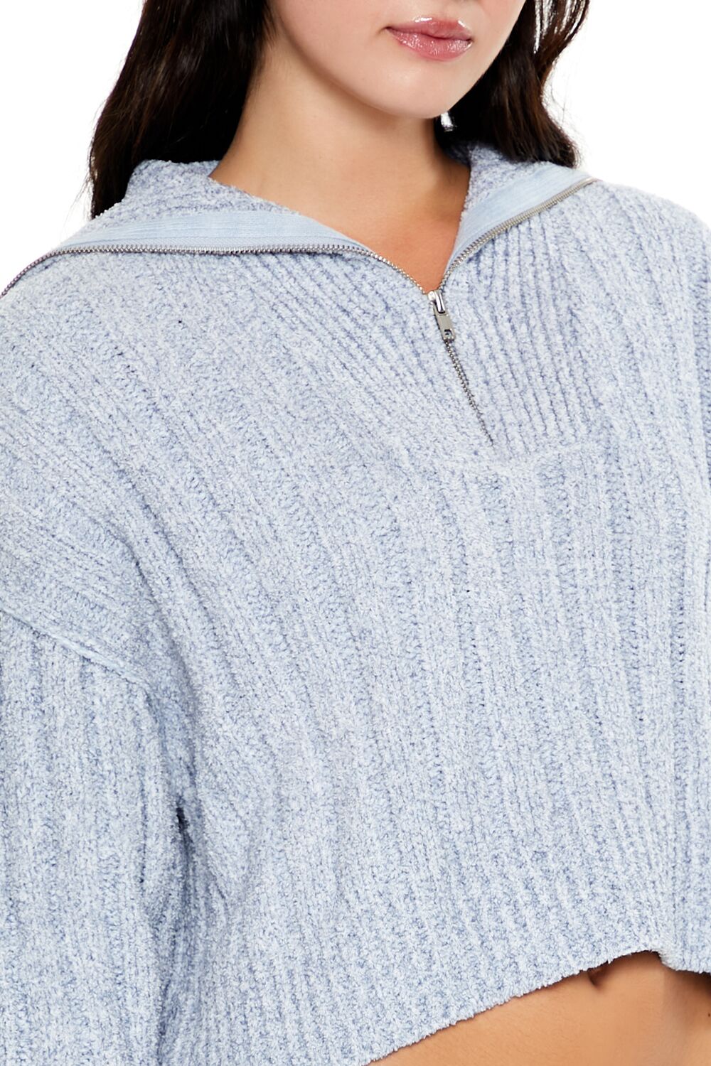 Ribbed Half-Zip Sweater