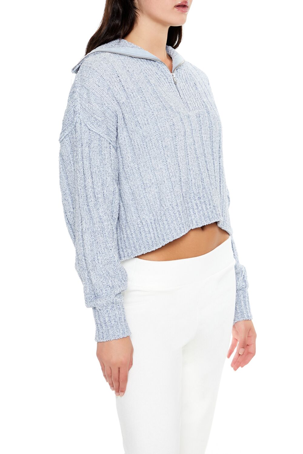 Ribbed Half-Zip Sweater