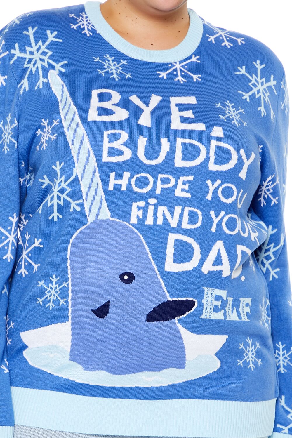 Plus Size Elf Mr Narwhal Sweater