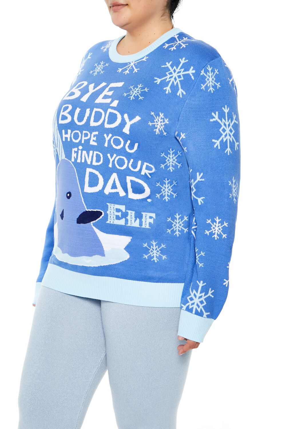 Plus Size Elf Mr Narwhal Sweater