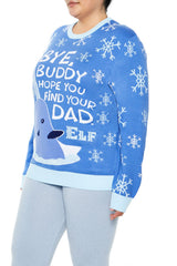 Plus Size Elf Mr Narwhal Sweater