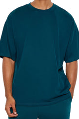 Essential High-Low Crew Tee