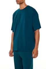 Essential High-Low Crew Tee