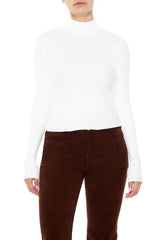 Ribbed Mock Neck Sweater