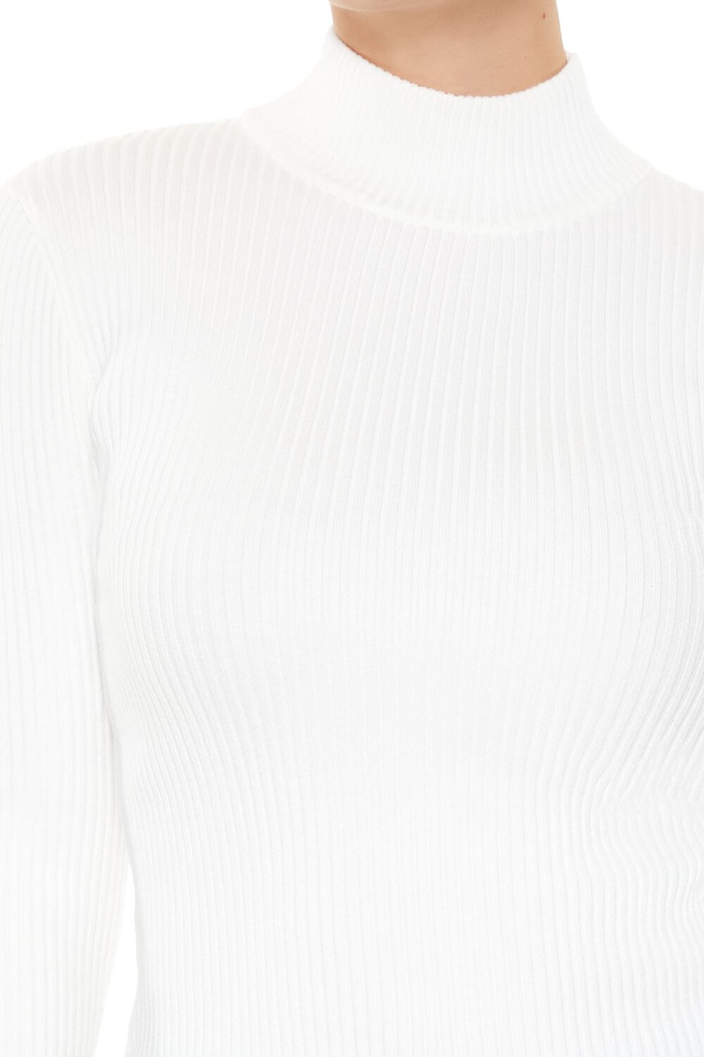Ribbed Mock Neck Sweater