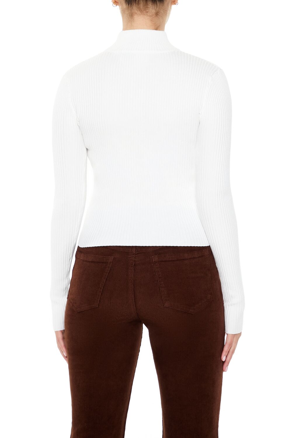 Ribbed Mock Neck Sweater