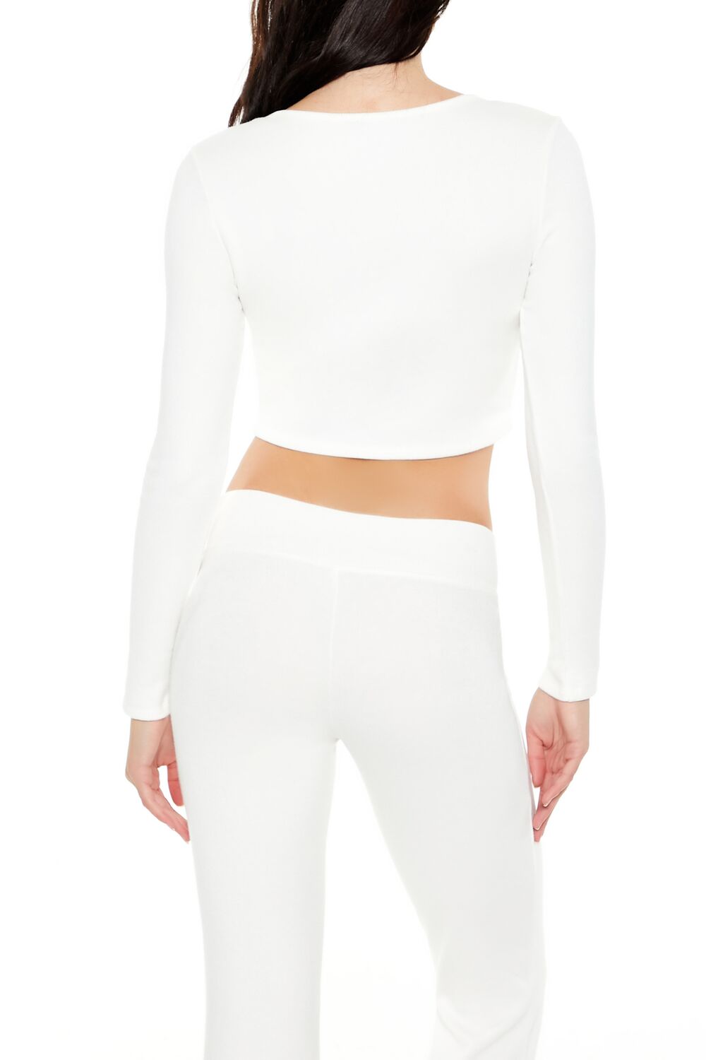 Button-Front Crop Top
