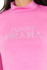 Rhinestone Jadore Drama Top