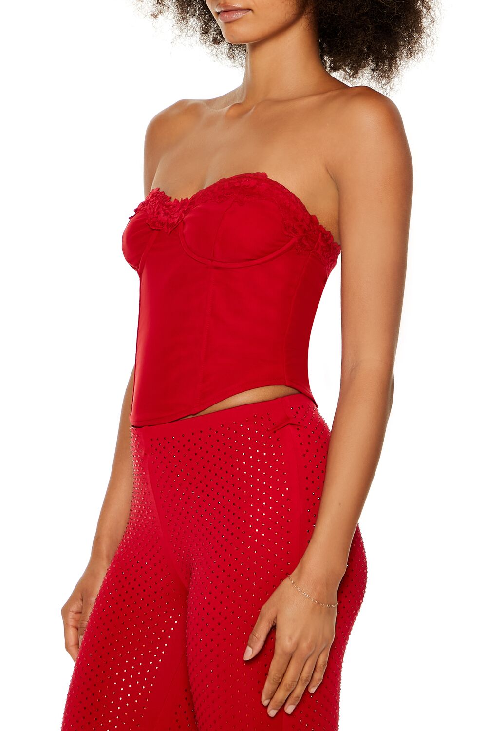 Corset Lace-Up Tube Top