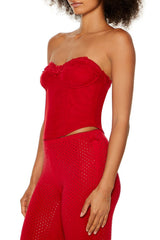 Corset Lace-Up Tube Top