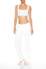 Rosette Bow Longline Bralette