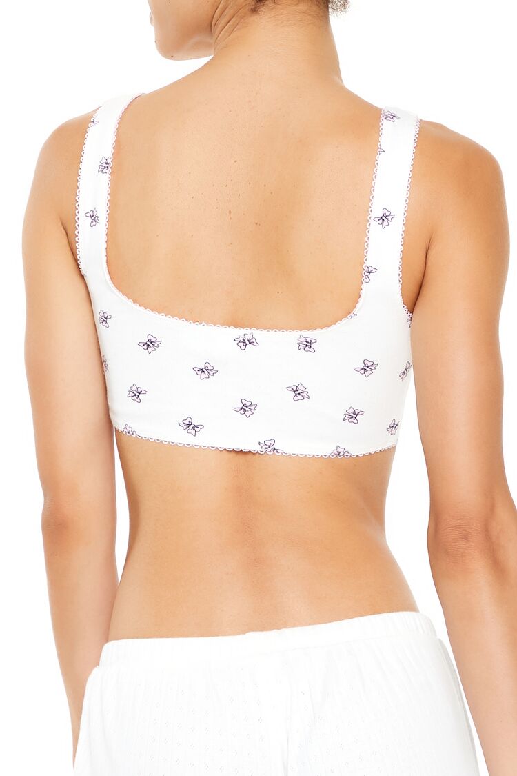 Rosette Bow Longline Bralette
