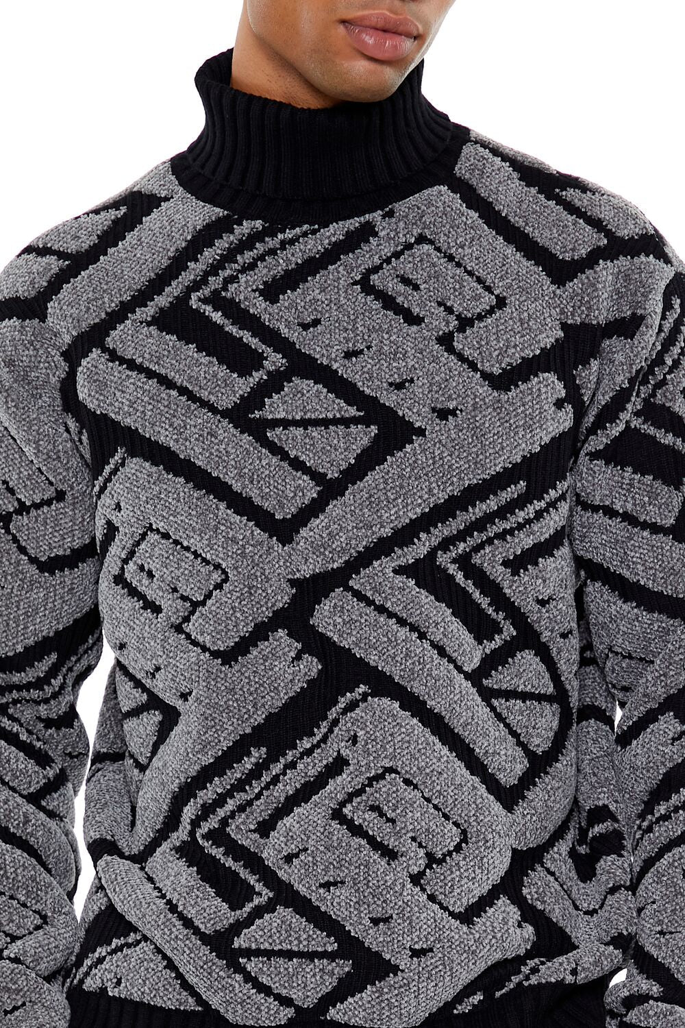 Geo Turtleneck Sweater